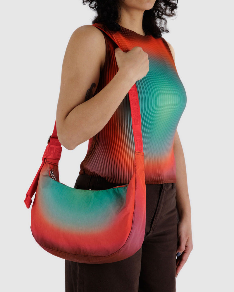 BAGGU.com Crossbody Bags Medium Nylon Crescent Bag - Rain