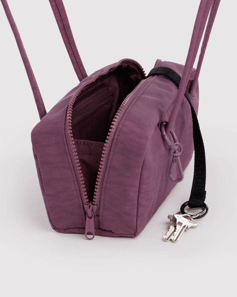 BAGGU  Small Nylon Bowler Bag - Wild Plum