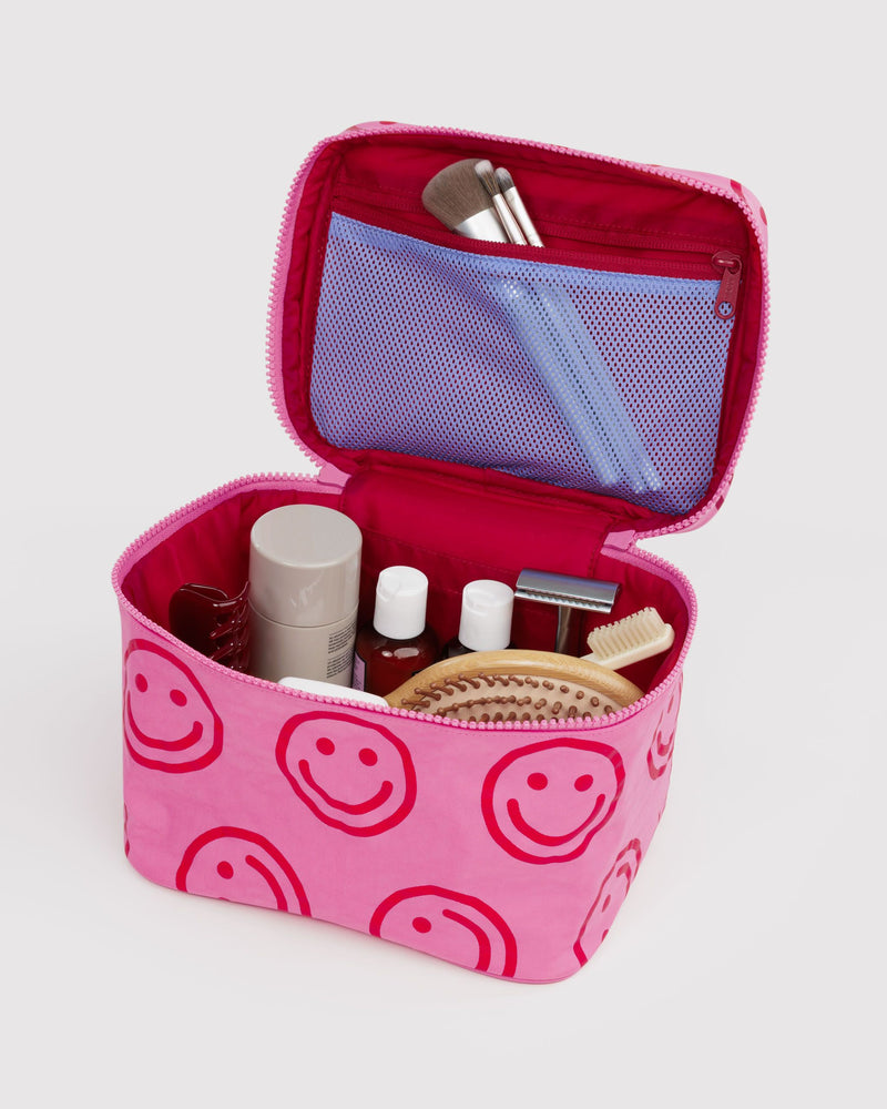 BAGGU  Large Cosmetic Case - Azalea Pink Happy