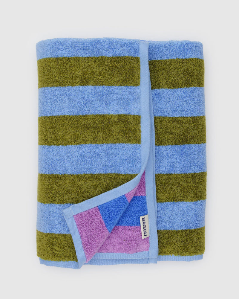 BAGGU ALL PRODUCTS Bath Towel - Cabana Stripe Mix