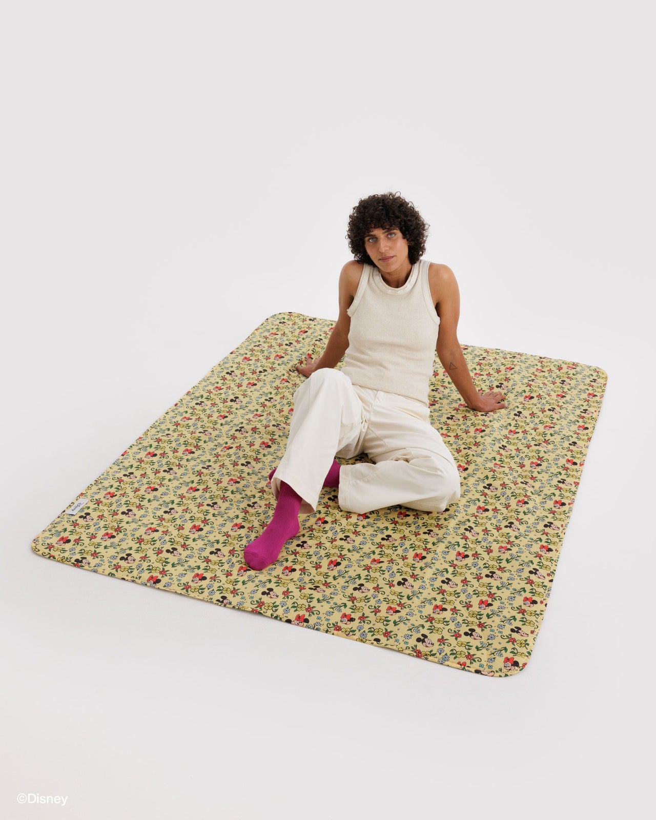Puffy Picnic Blanket - Storybook Floral