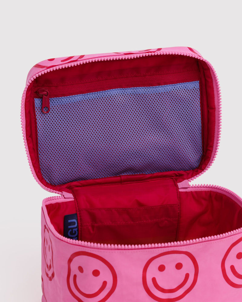 BAGGU  Large Cosmetic Case - Azalea Pink Happy