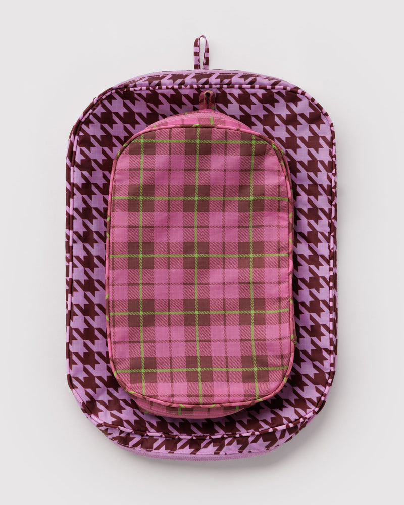 BAGGU  Packing Cube Set - Check Mix