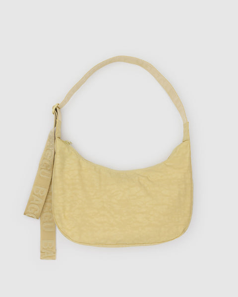 BAGGU.com Crossbody Bags Medium Nylon Crescent Bag - Butter