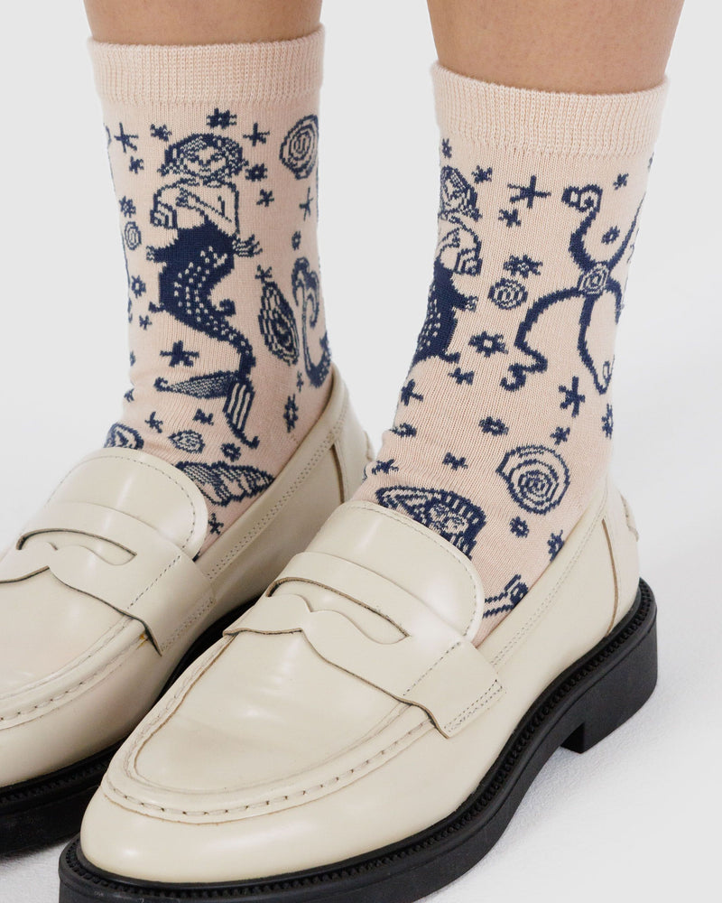BAGGU ALL PRODUCTS Crew Sock - Mermaid