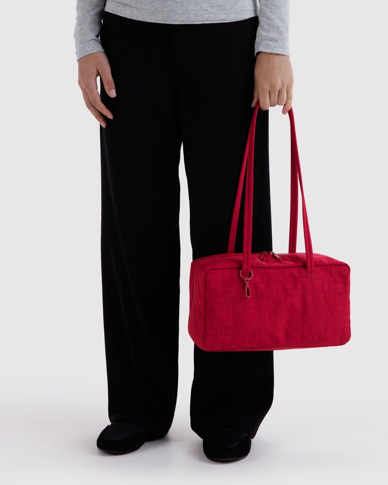 BAGGU  Nylon Bowler Bag - Cherry