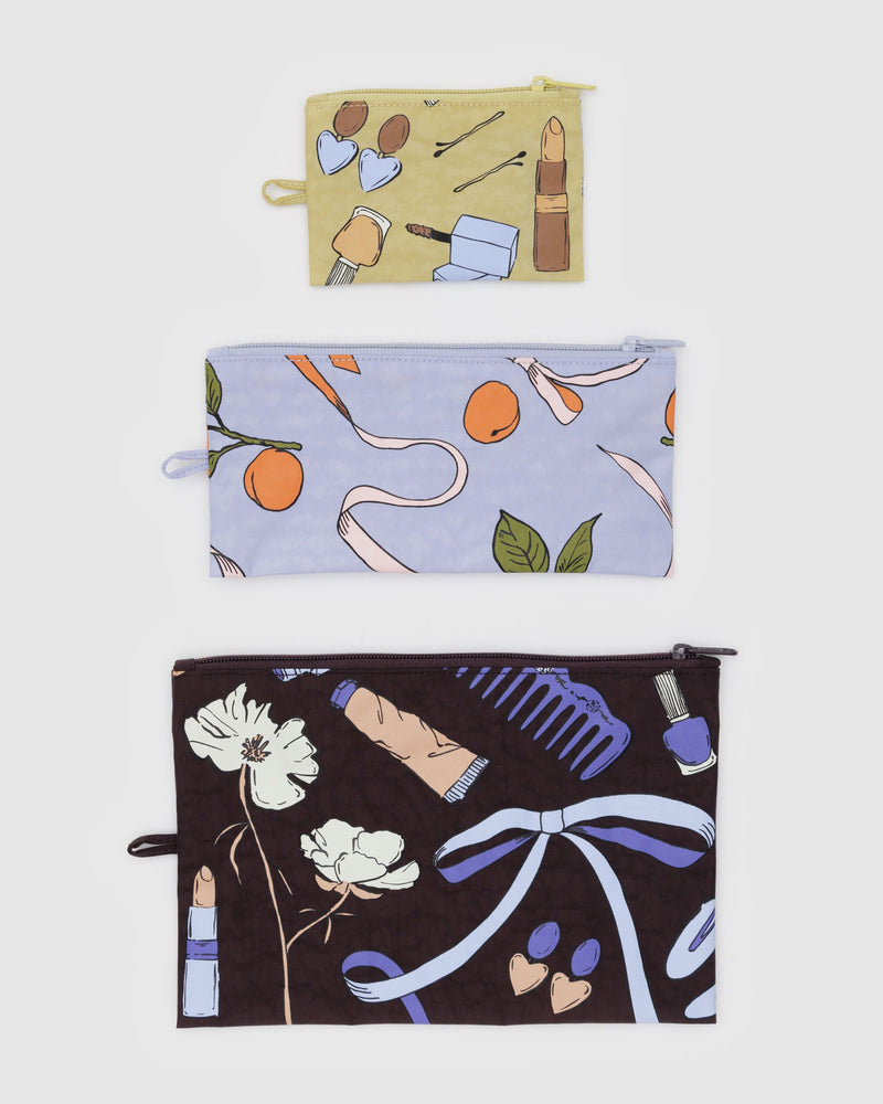 BAGGU.com Pouches Flat Pouch Set - Get Ready With Me