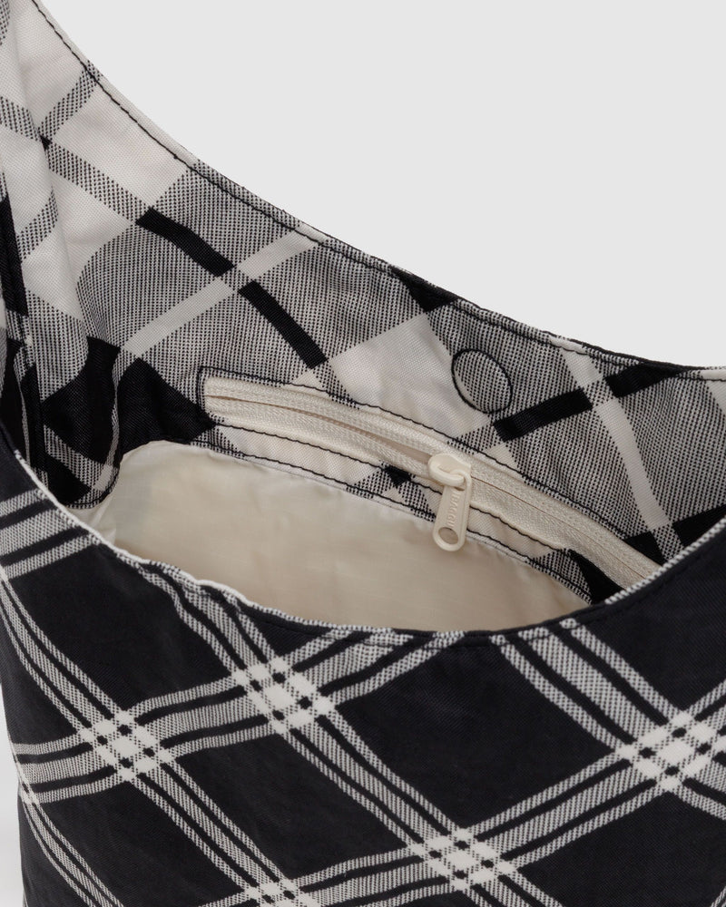 BAGGU.com Crossbody Bags Small Nylon Sling - Mixed Plaid