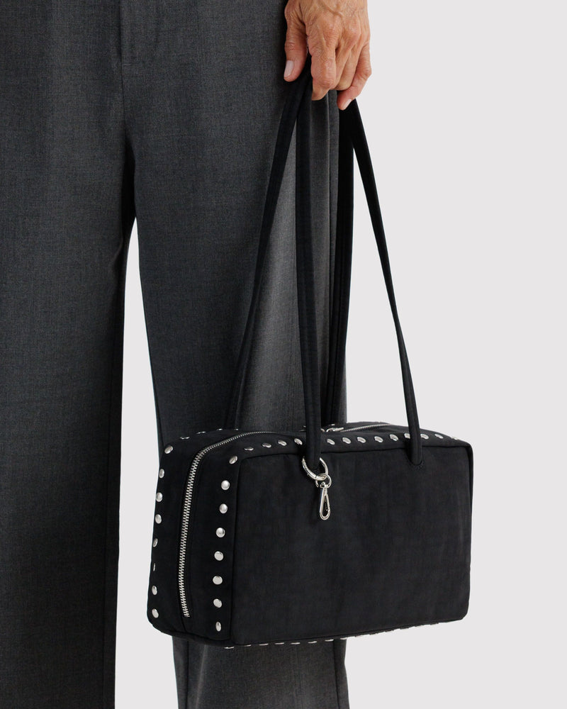 BAGGU  Nylon Bowler Bag - Studs