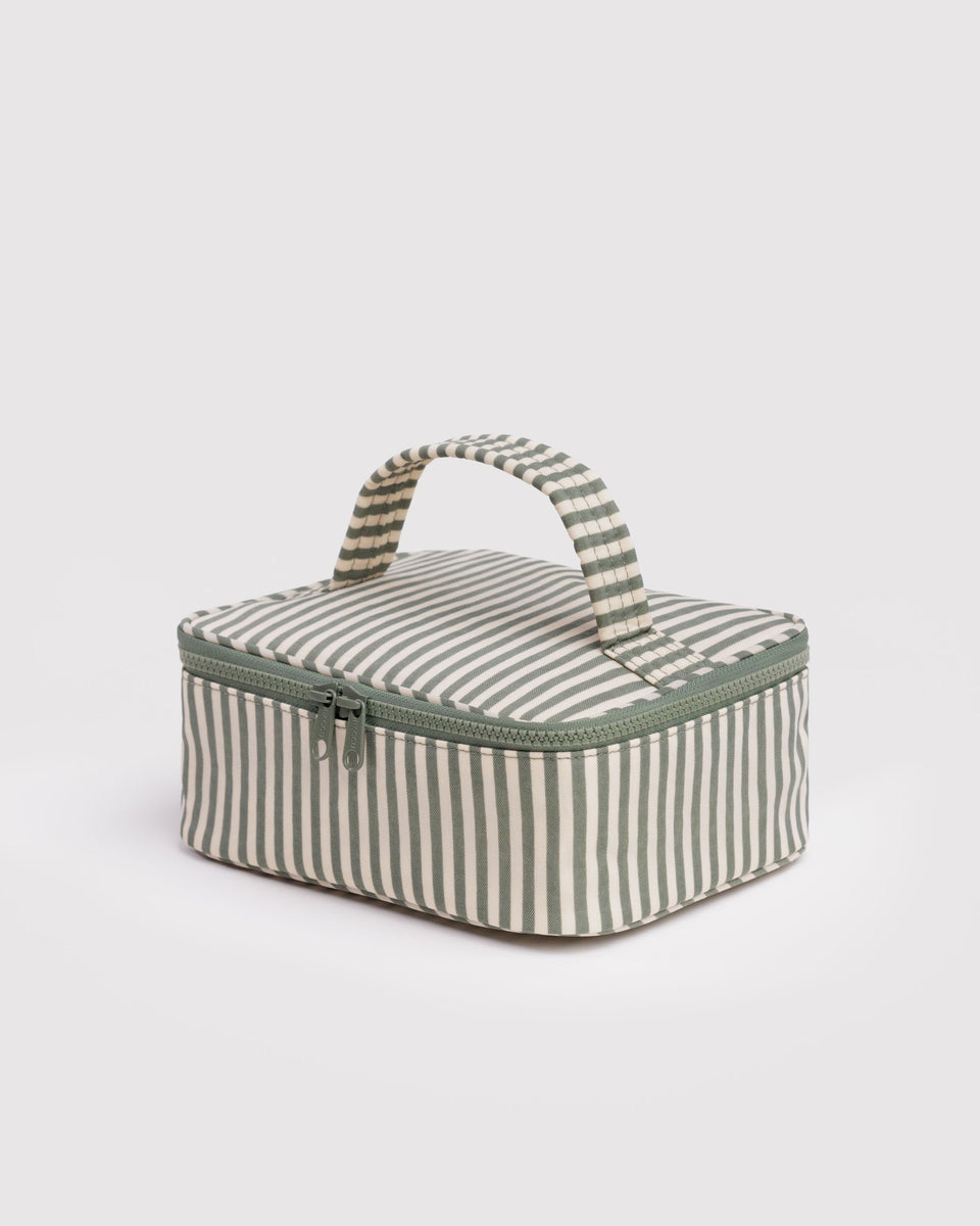 BAGGU Products Small Cosmetic Case - Sage Stripe