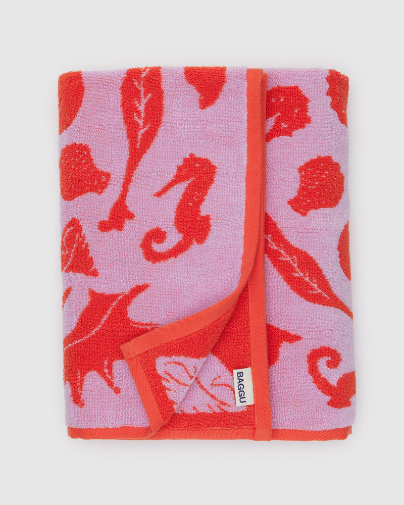 BAGGU  Bath Towel - Sea Shells