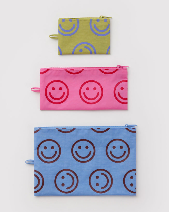 BAGGU Organization Flat Pouch Set - Pop Happy Mix