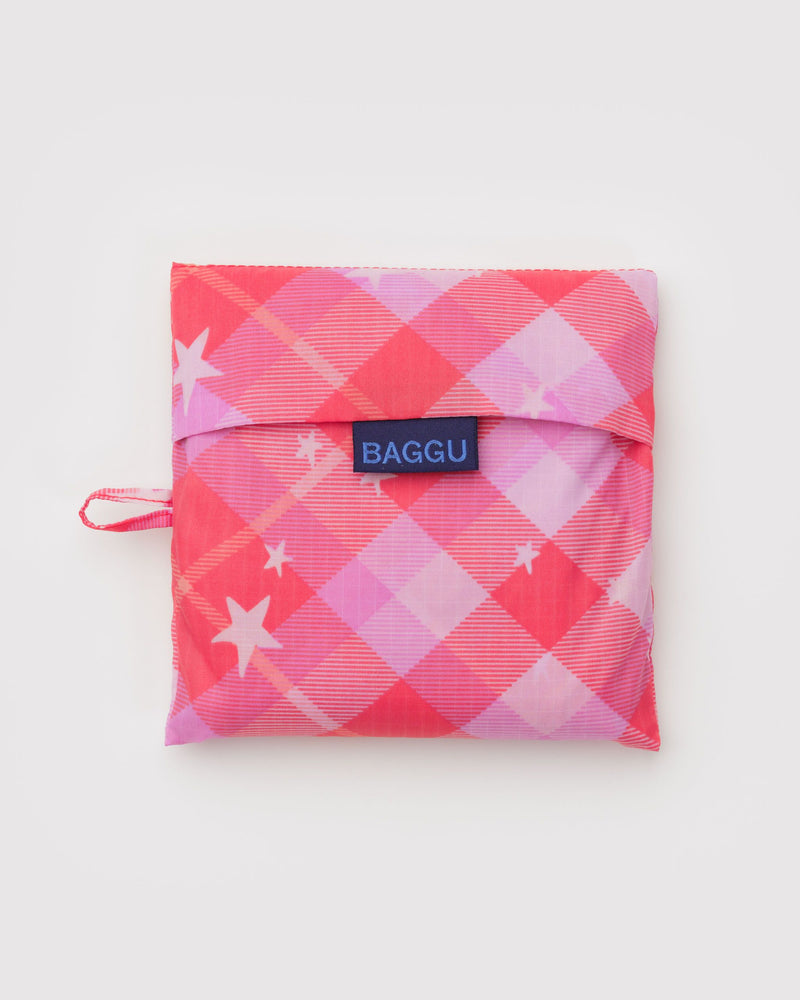 BAGGU  Big Baggu - Pink Star Plaid