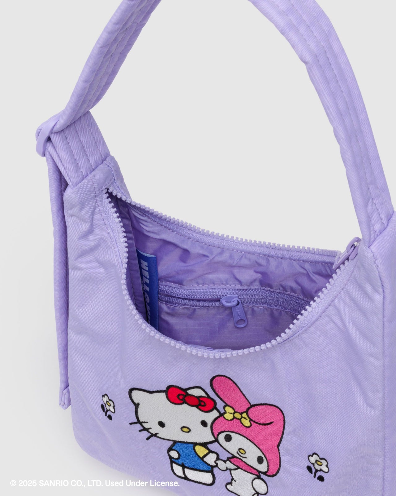 Mini Nylon Shoulder Bag - Embroidered Hello Kitty & My Melody