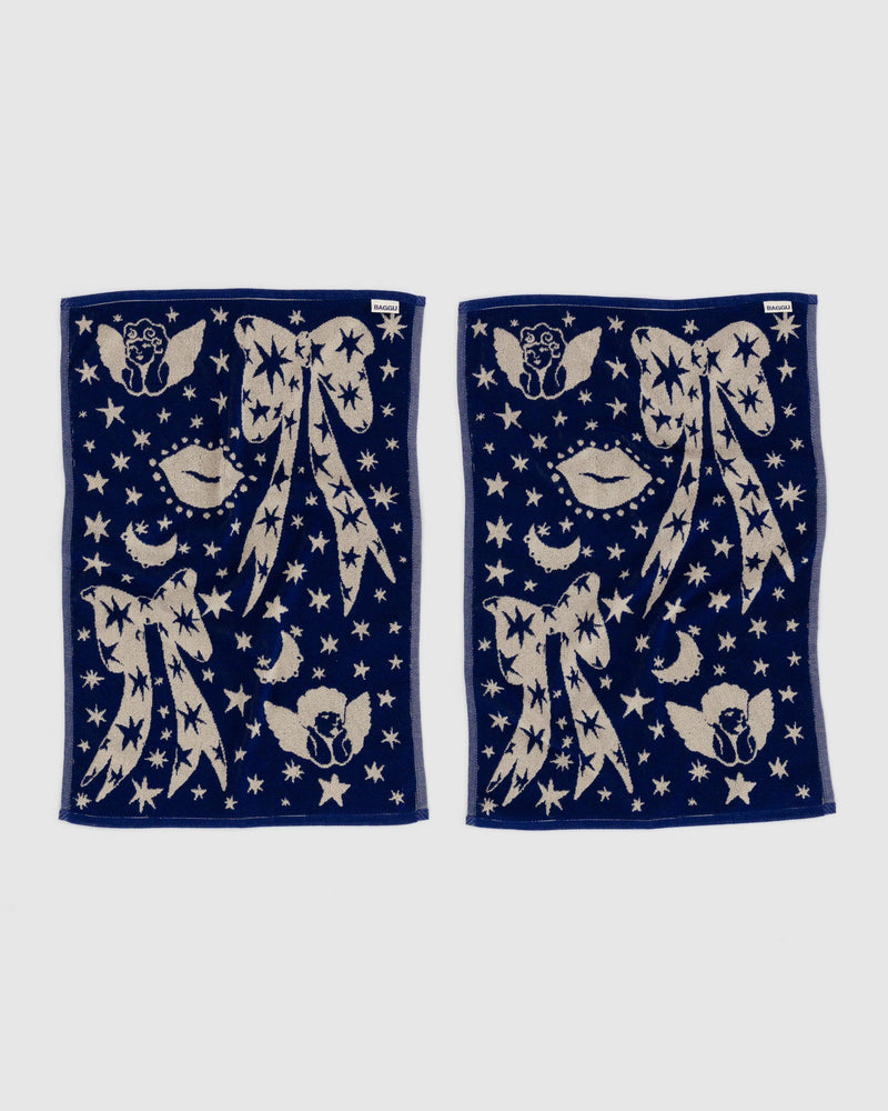 BAGGU.com  Hand Towel Set of 2 - Cherub Bows
