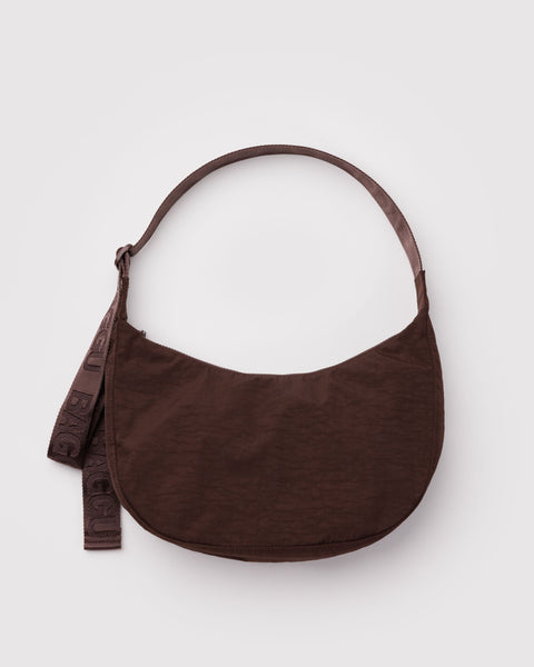 BAGGU New Arrivals Medium Nylon Crescent Bag - Coffee