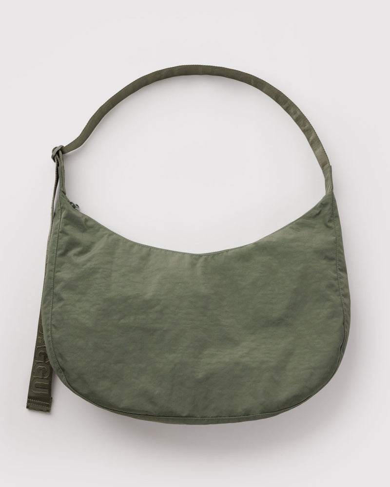BAGGU  Large Nylon Crescent Bag - Caper