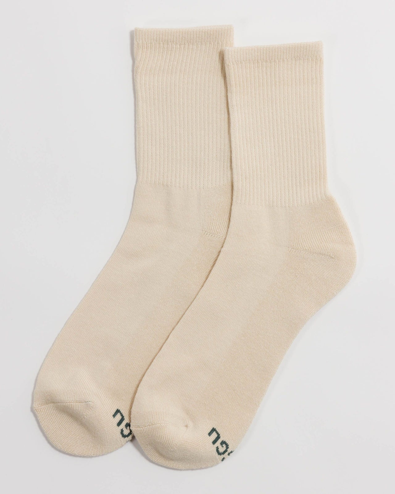 Ribbed Sock - Ecru