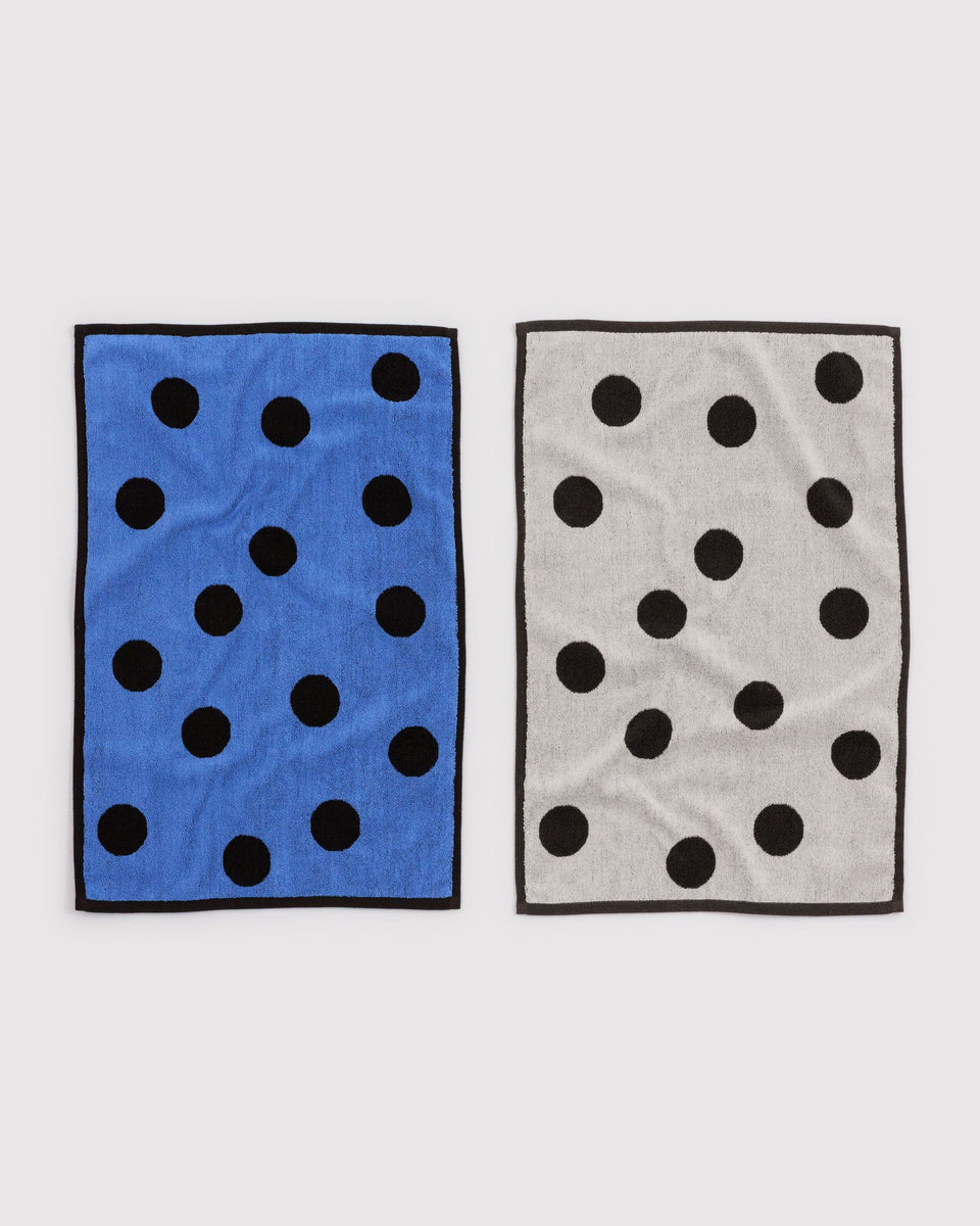BAGGU Home & Outdoor Hand Towel Set of 2 - Polka Dot Mix