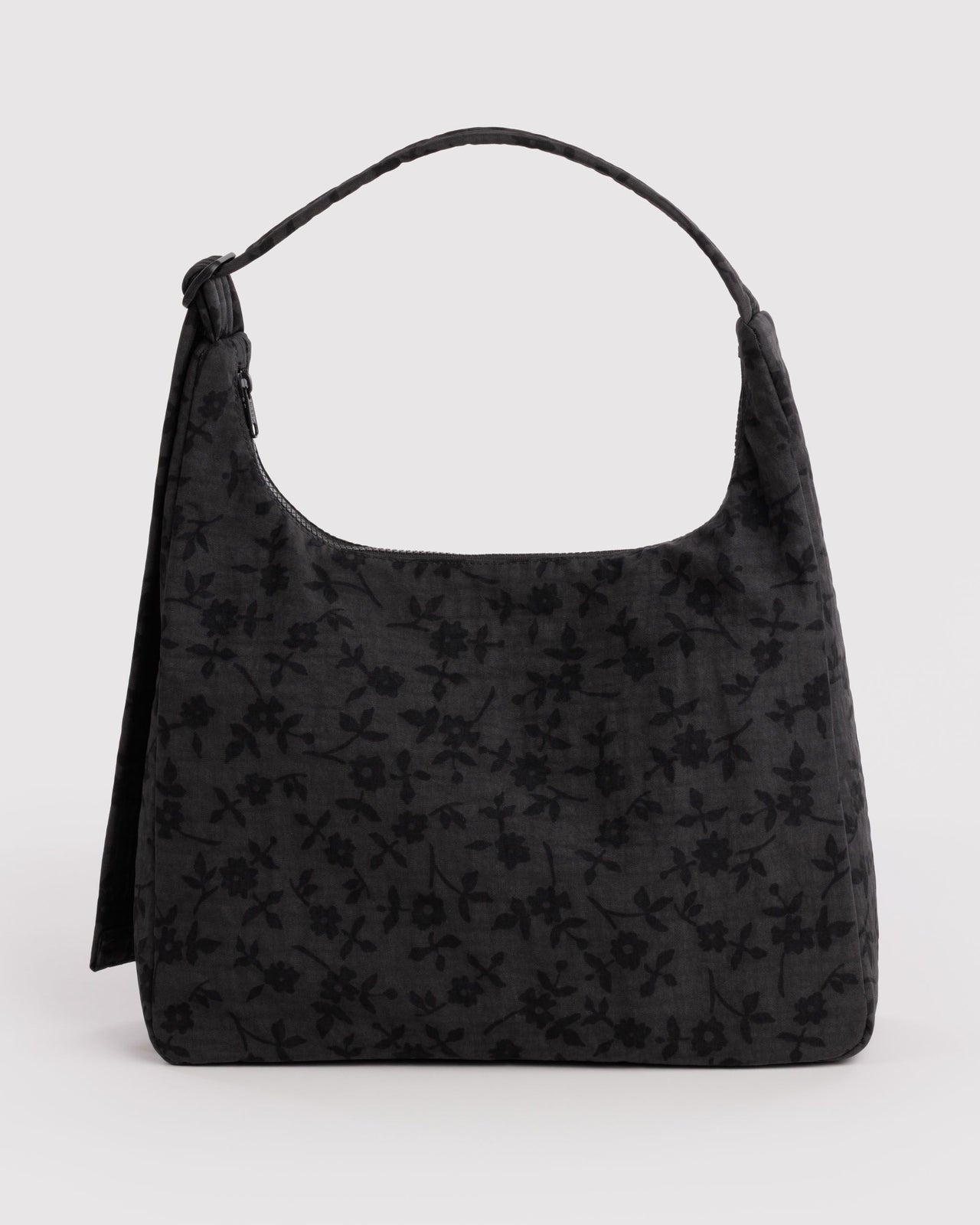 Nylon Shoulder Bag - Charcoal Ditsy Floral