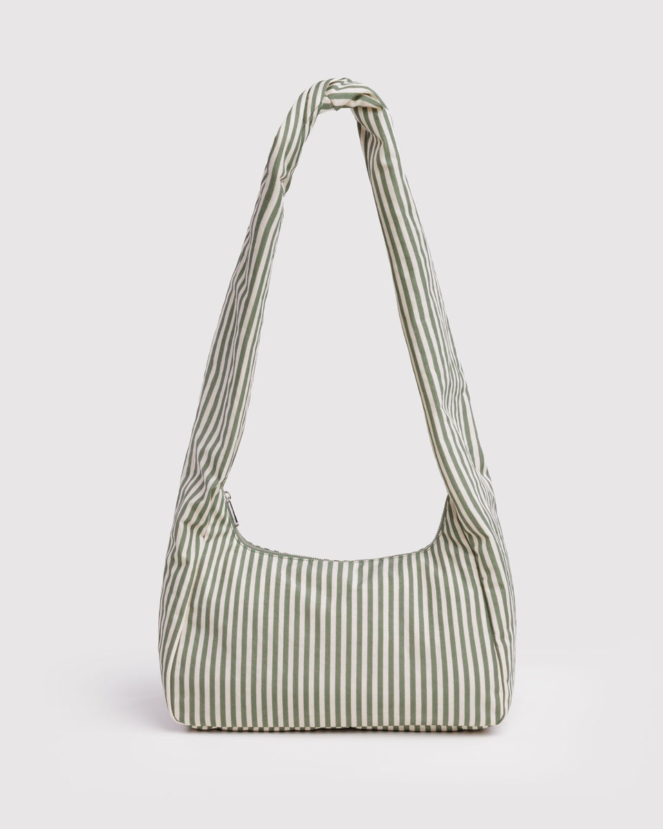 BAGGU ALL PRODUCTS (except Sandy Liang) Nylon Meringue Bag - Sage Stripe