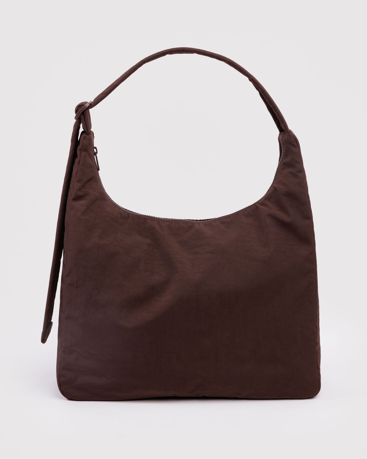 Nylon Shoulder Bag - Coffee
