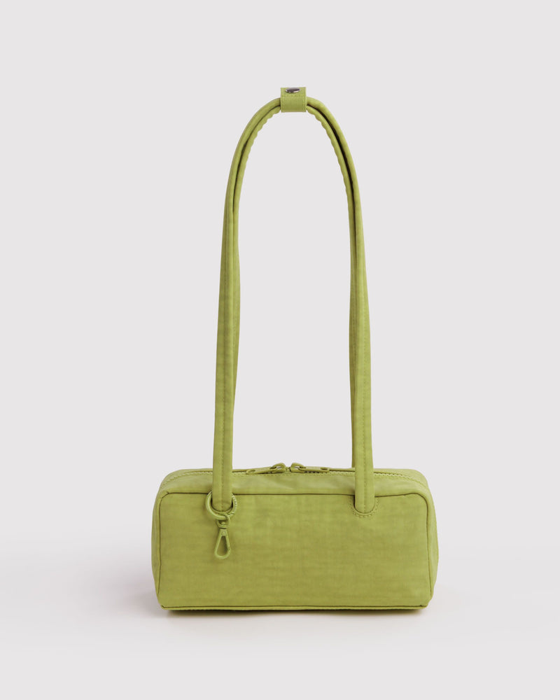 BAGGU  Small Nylon Bowler Bag - Chartreuse