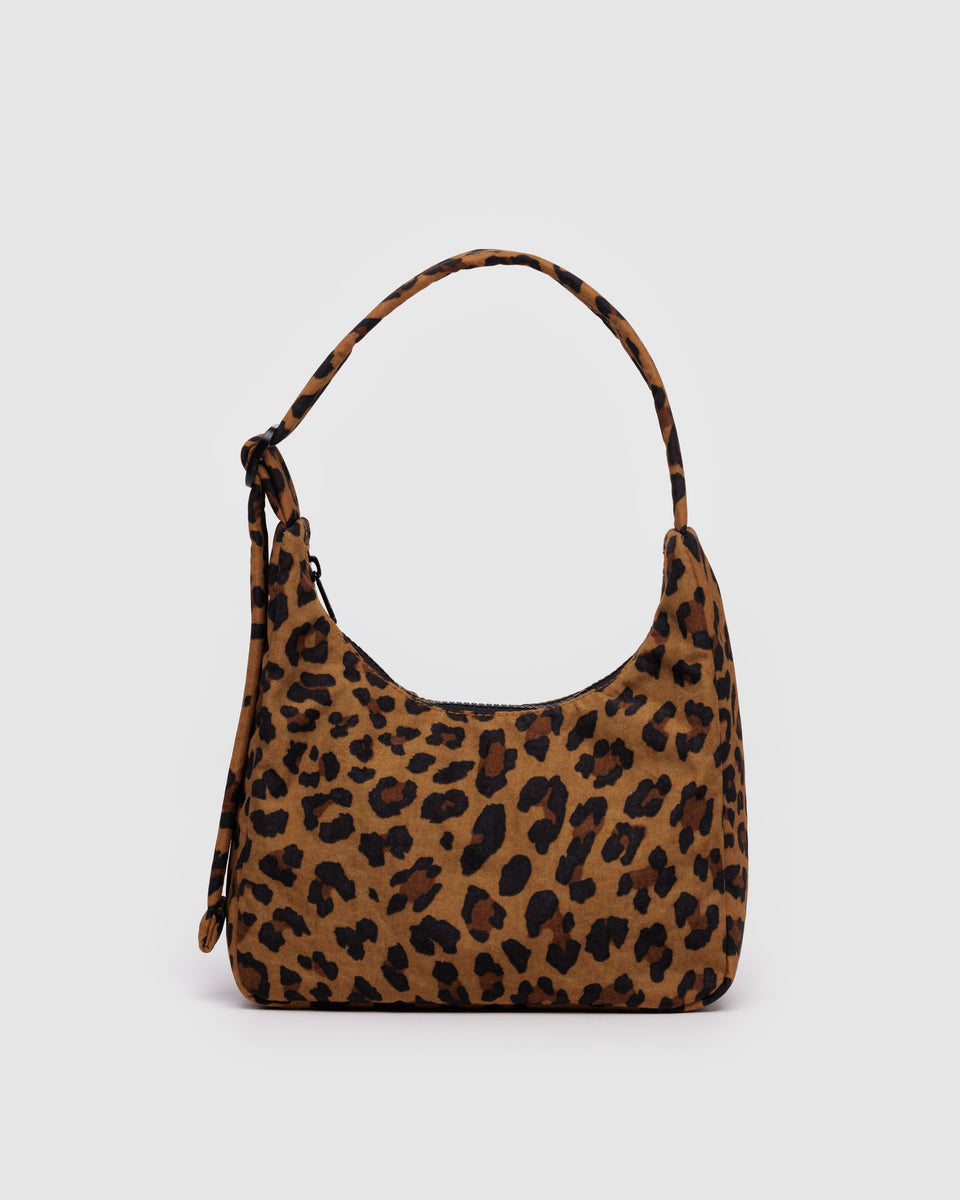 BAGGU Shop All Mini Nylon Shoulder Bag - Leopard