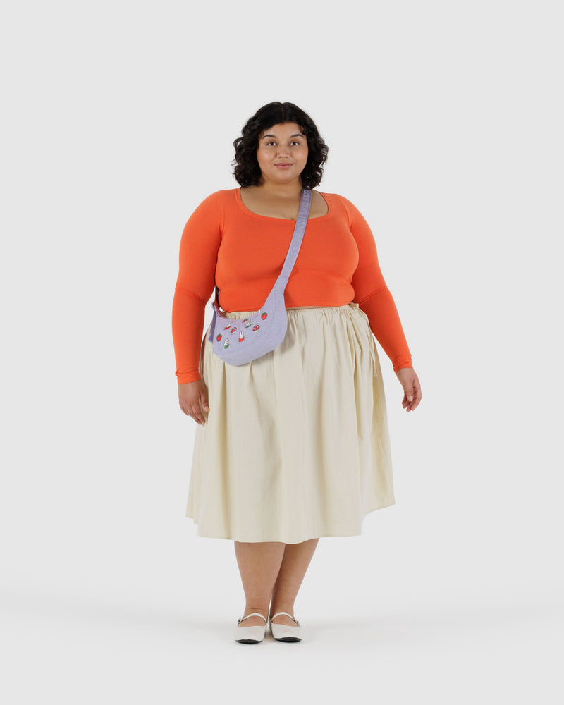 BAGGU.com  Small Nylon Crescent Bag - Embroidered Miffy