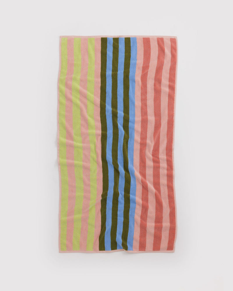 BAGGU  Bath Towel - Sherbet Stripe