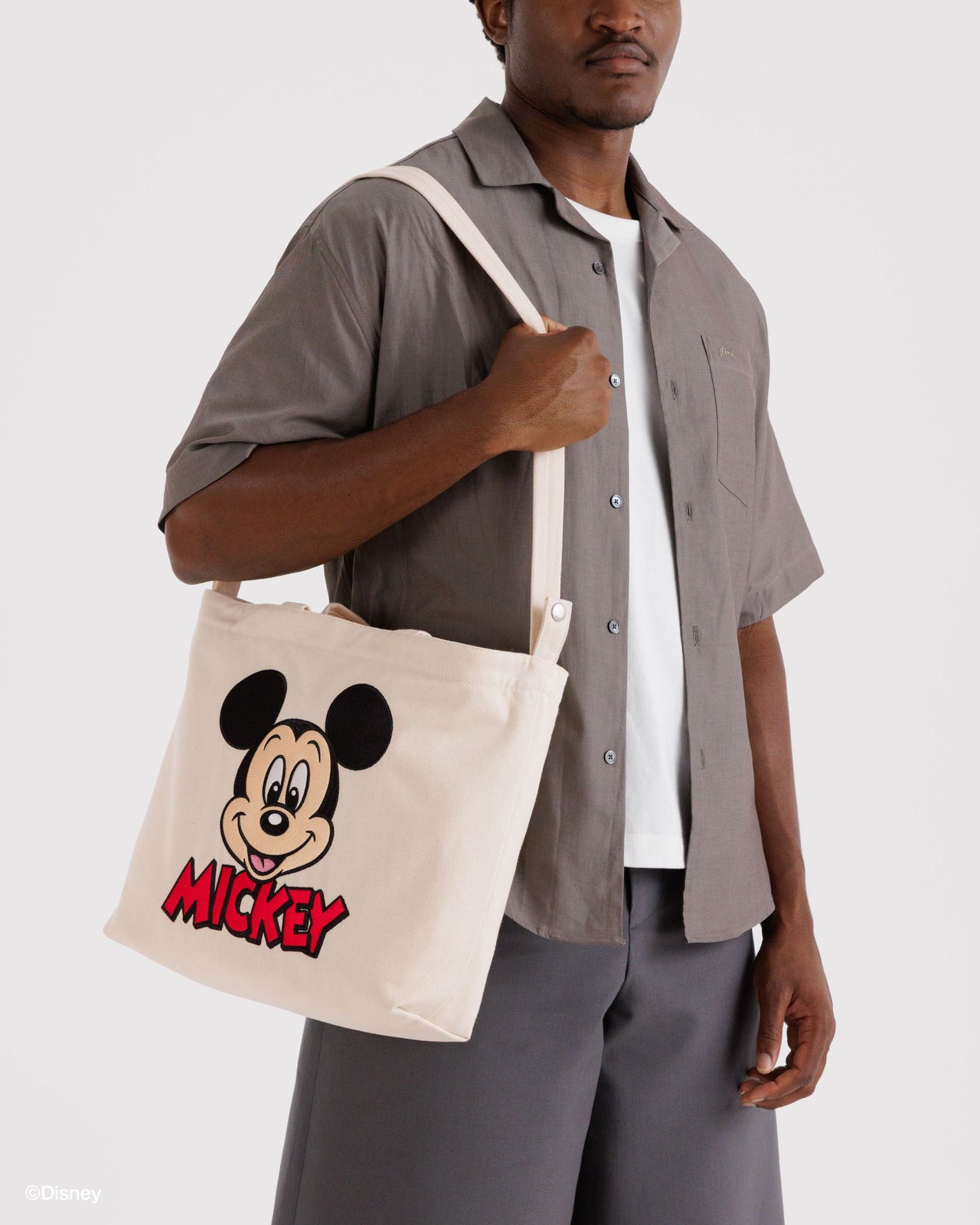 Horizontal Zip Duck Bag - Embroidered Mickey Mouse Club