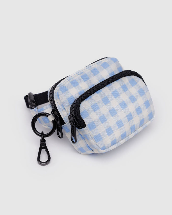 BAGGU Accessories Fanny Pack Charm - Light Blue Gingham