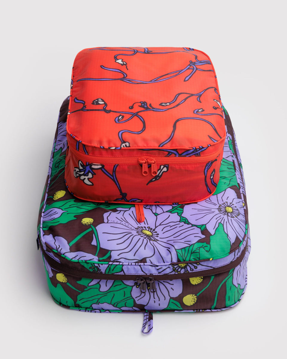 BAGGU New Arrivals Large Packing Cube Set - Poppy Mix
