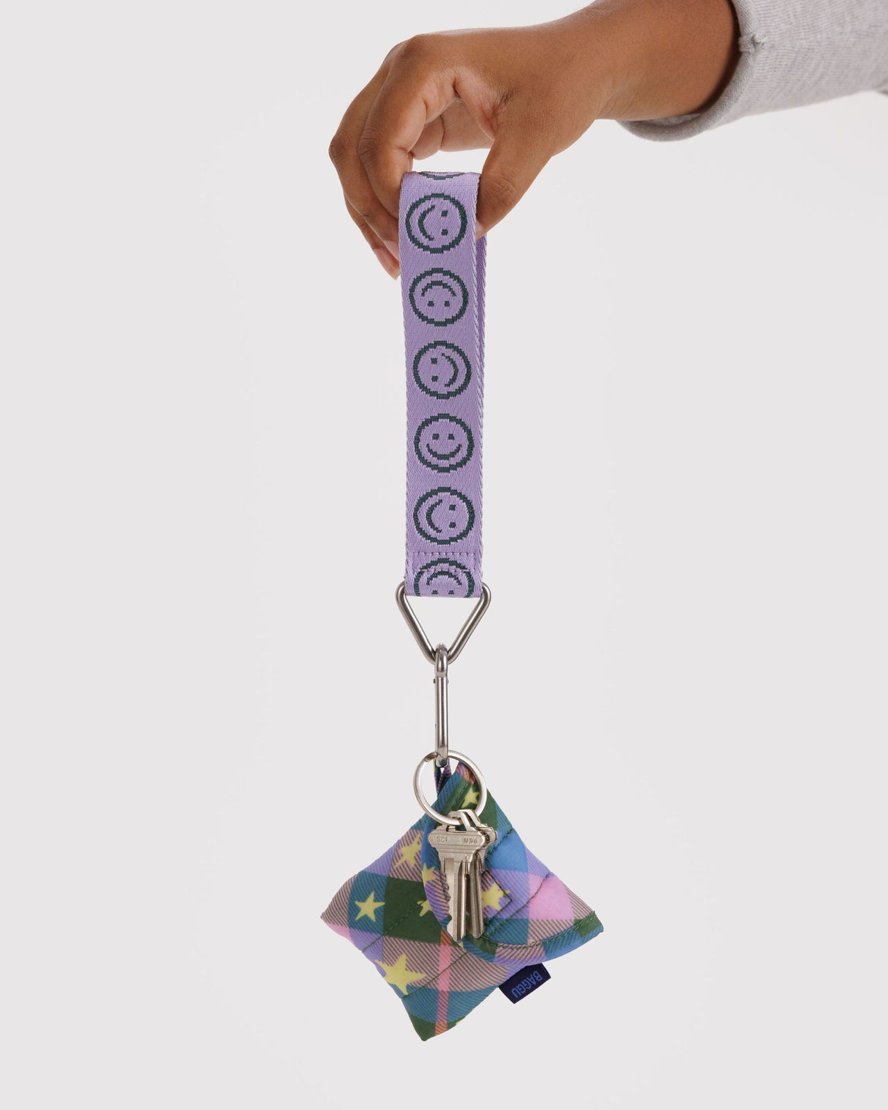 Logo Keychain - Lilac Happy