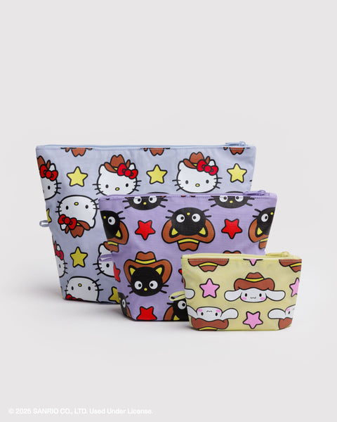 BAGGU Travel Go Pouch Set - Hello Kitty & Friends Western