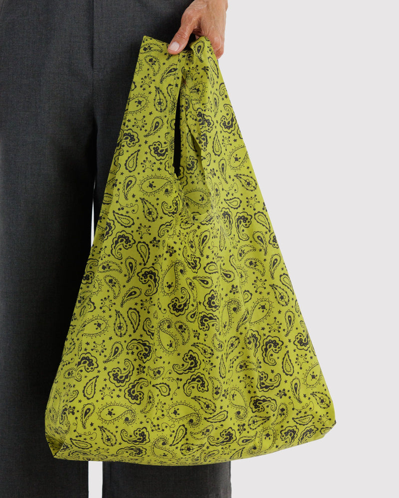 BAGGU Standard Standard Baggu - Chartreuse Paisley
