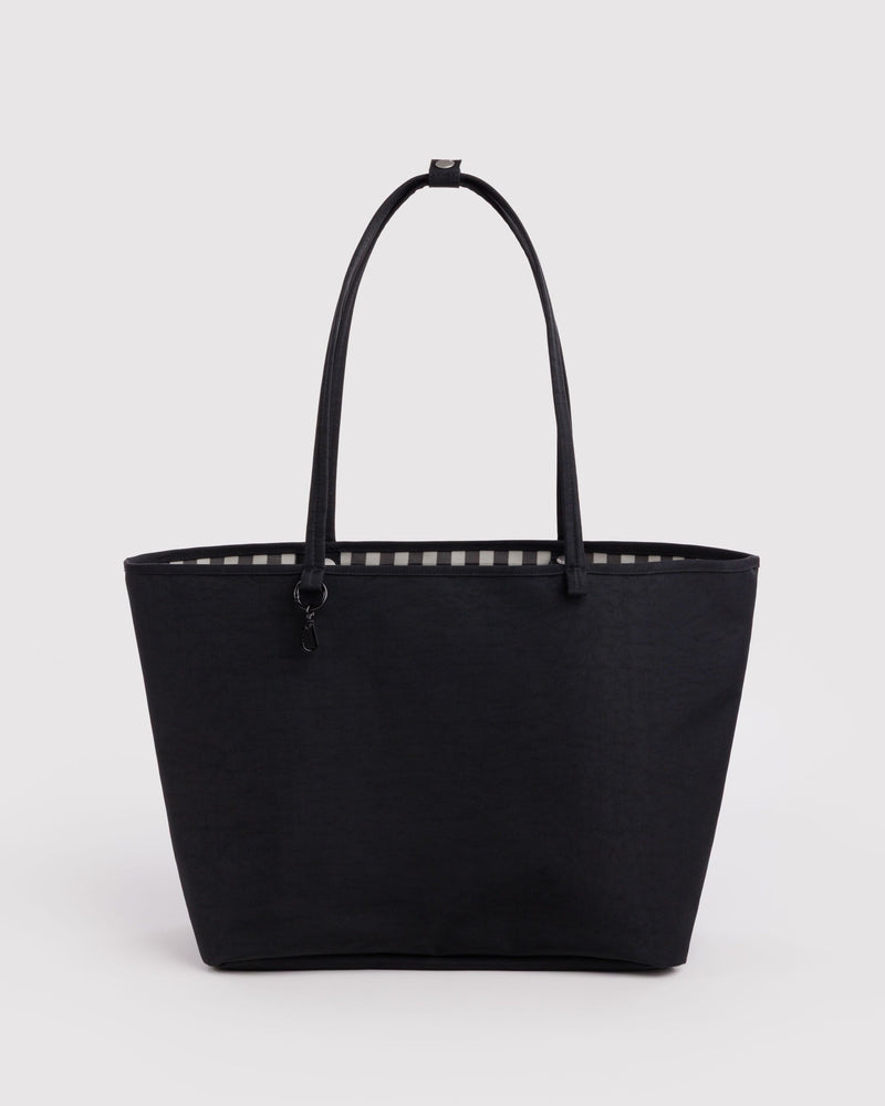 BAGGU  Large Nylon Reversible Tote - Black Mix