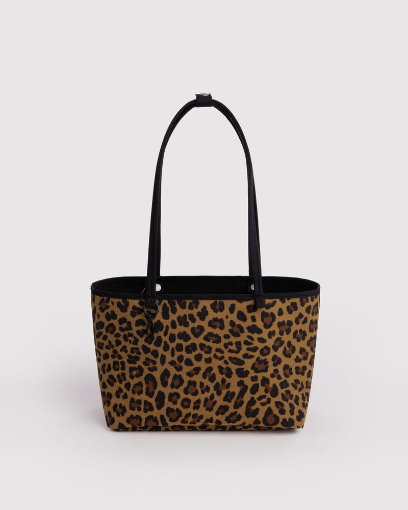 BAGGU  Medium Nylon Reversible Tote - Leopard Mix