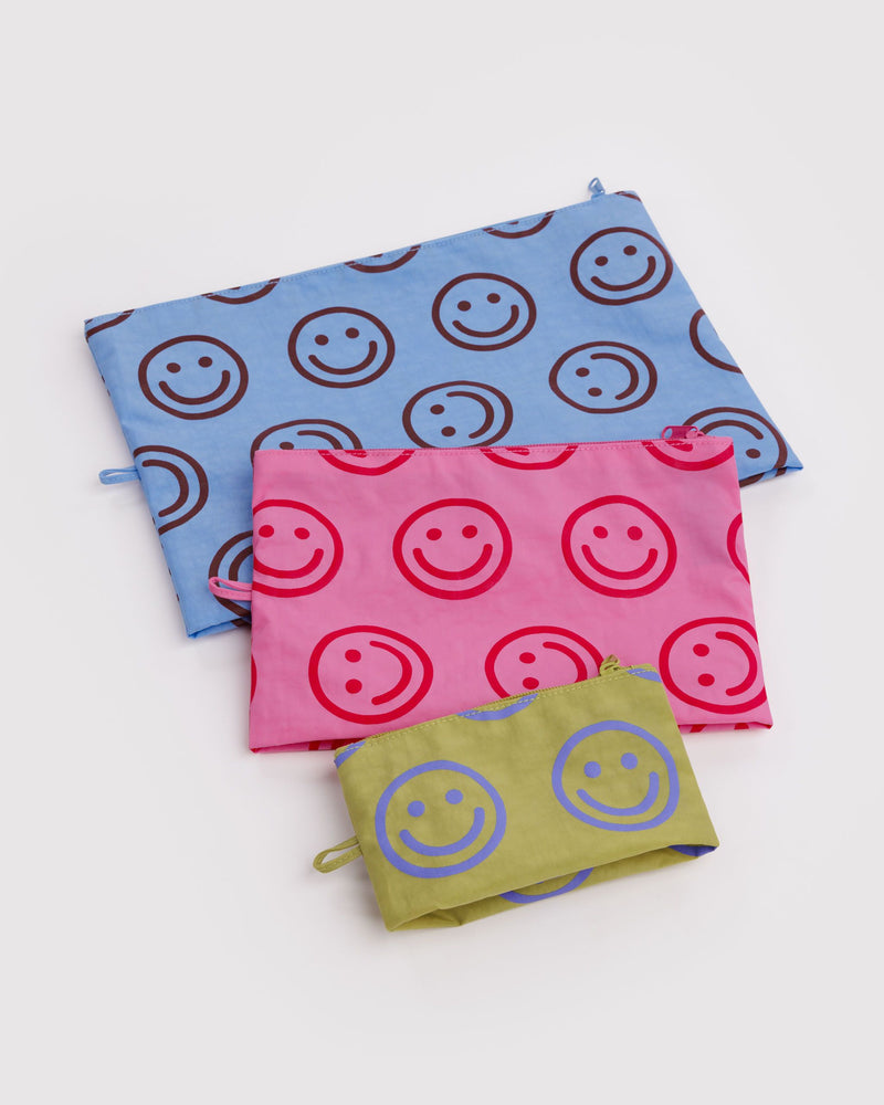 BAGGU  Go Pouch Set - Pop Happy Mix