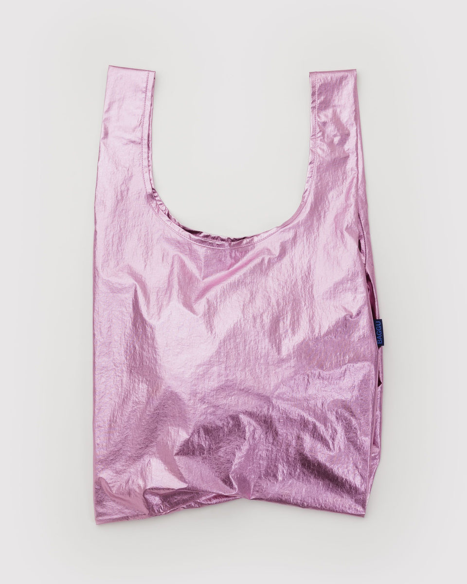 BAGGU New Arrivals Standard Baggu - Blush Metallic