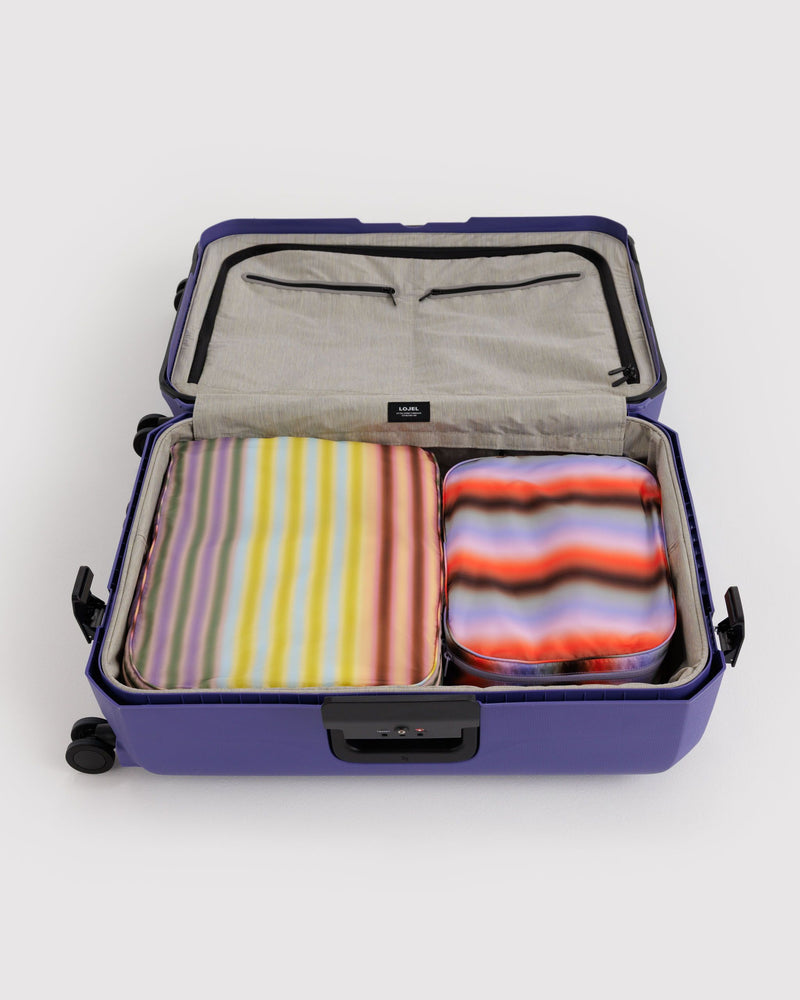 BAGGU  Large Packing Cube Set - Gradient Stripes
