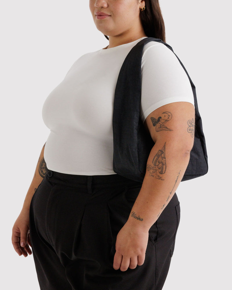 BAGGU  Small Nylon Meringue Bag - Black