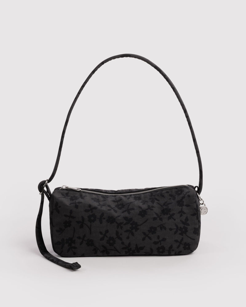BAGGU  Nylon Loaf Bag - Charcoal Ditsy Floral