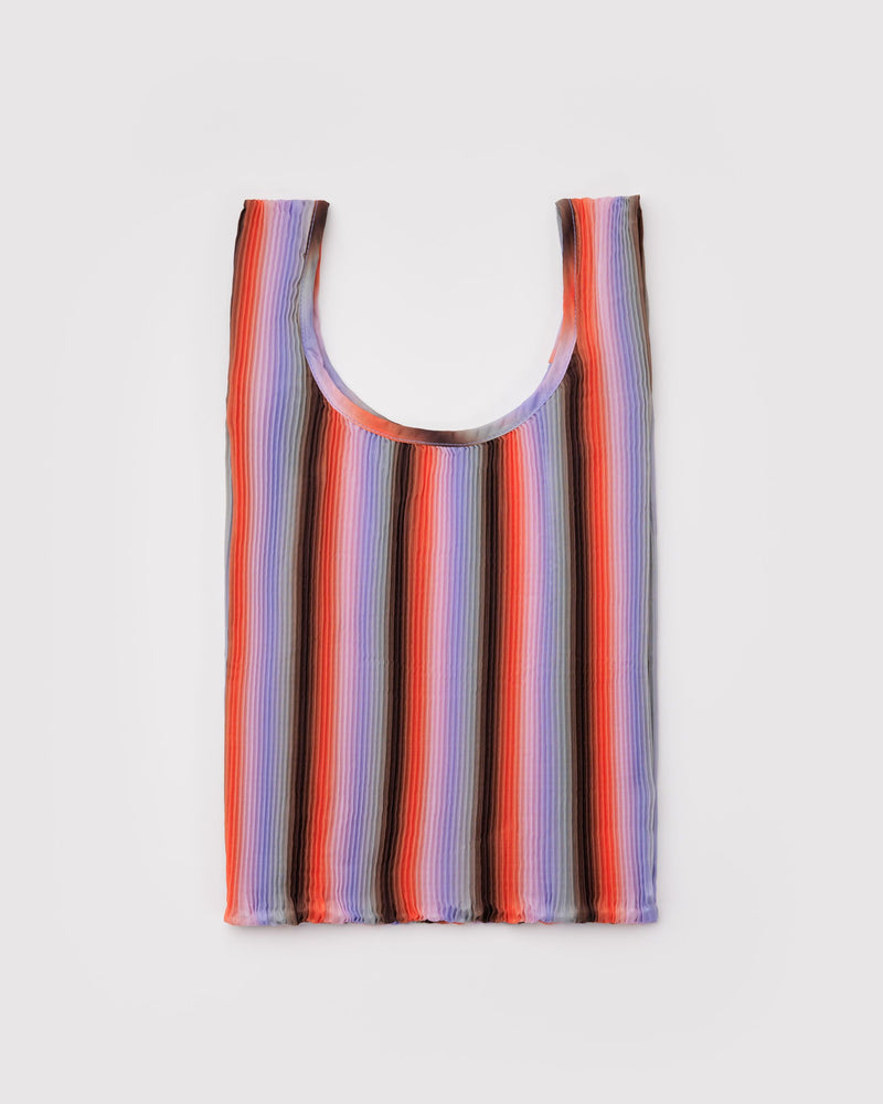 BAGGU  Pleated Baggu - Gradient Stripe Poppy & Lilac