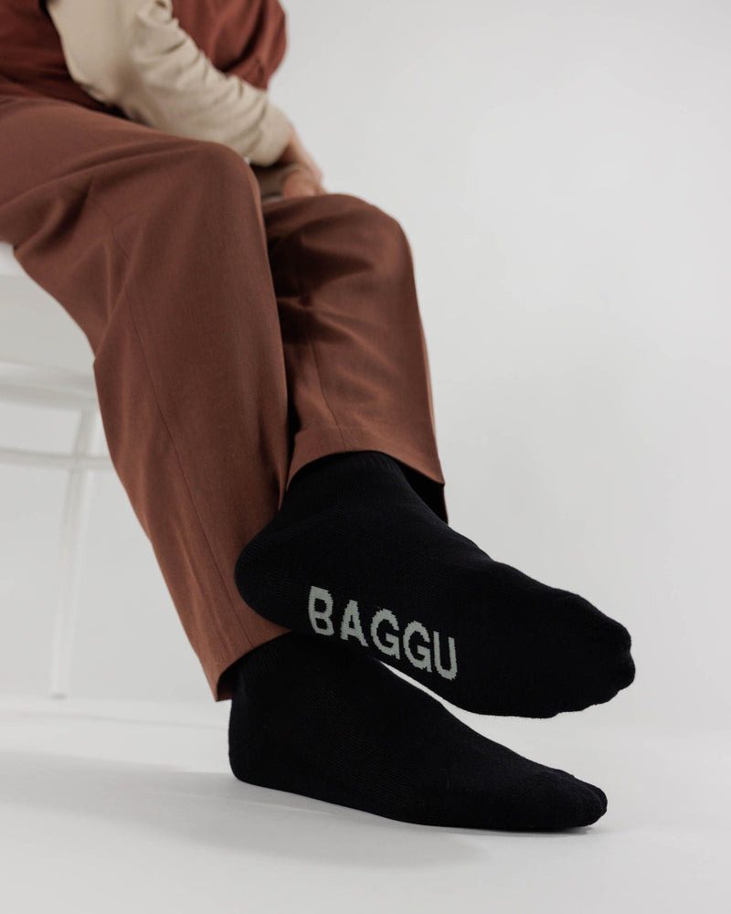 BAGGU  Ribbed Sock - Black