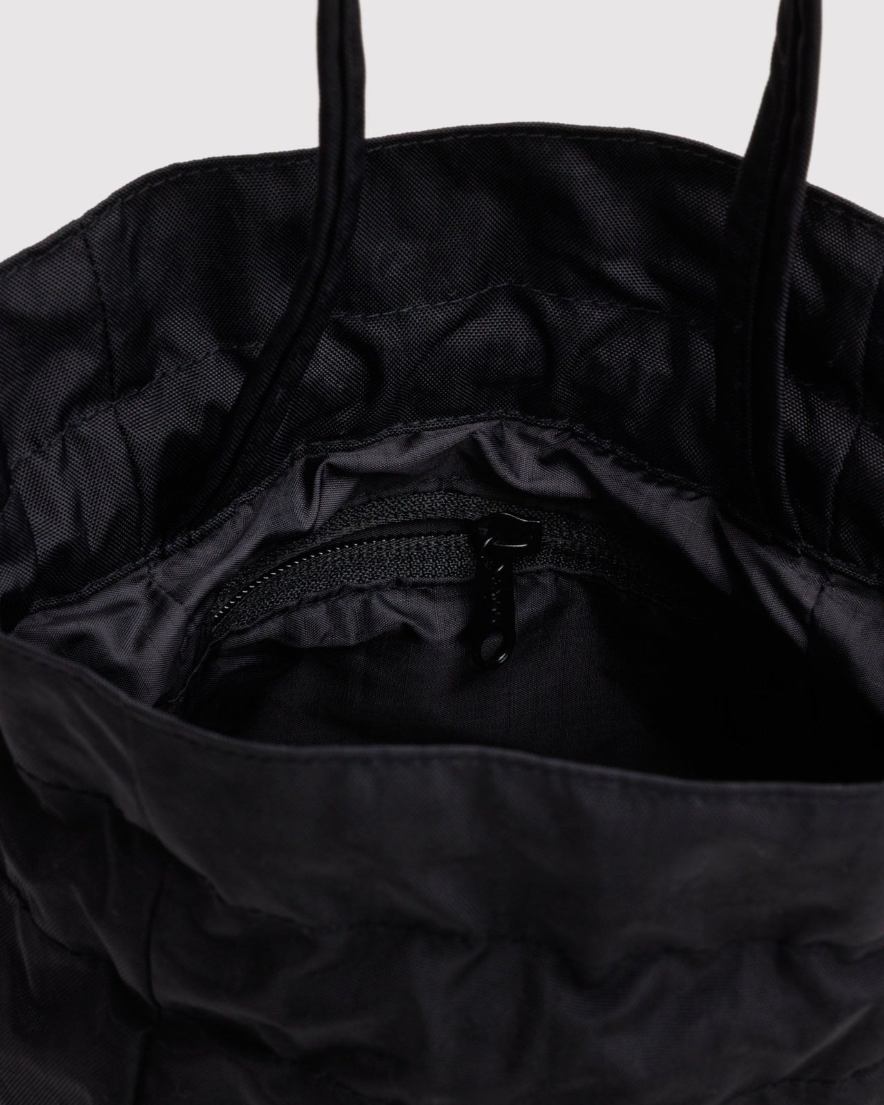 Nylon Drawstring Bag - Black