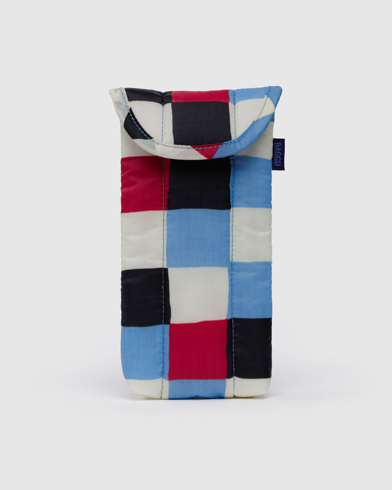 BAGGU ALL PRODUCTS Puffy Glasses Sleeve - Painted Check