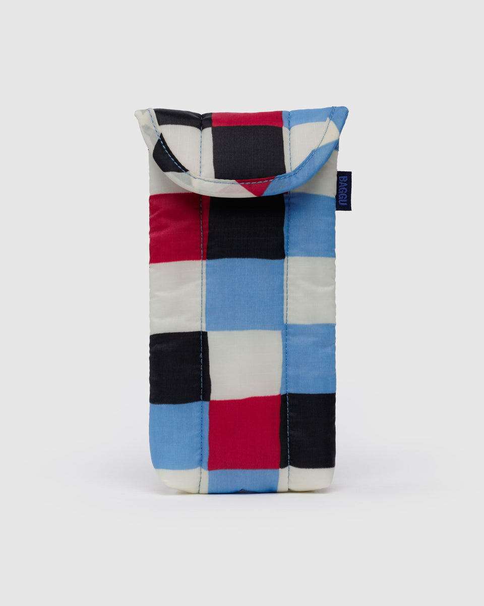 BAGGU ALL PRODUCTS Puffy Glasses Sleeve - Painted Check