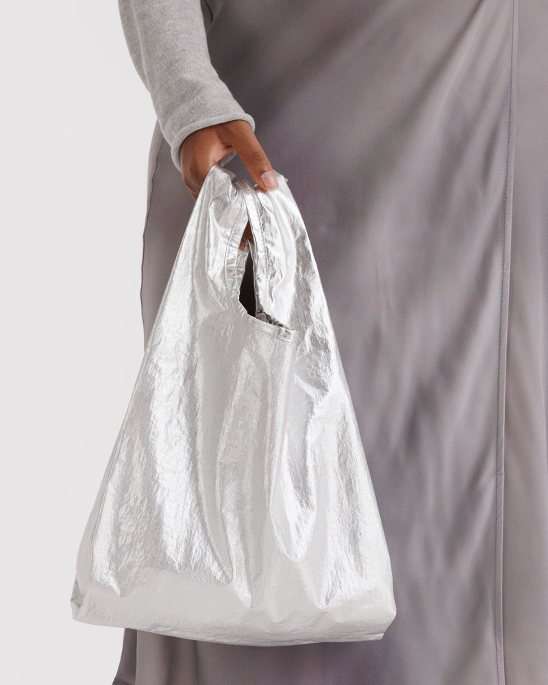 BAGGU.com  Baby Baggu - Chrome Metallic