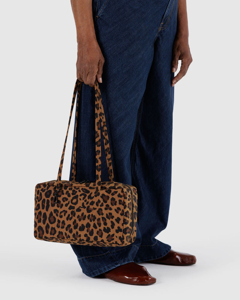 BAGGU ALL PRODUCTS Nylon Bowler Bag - Leopard